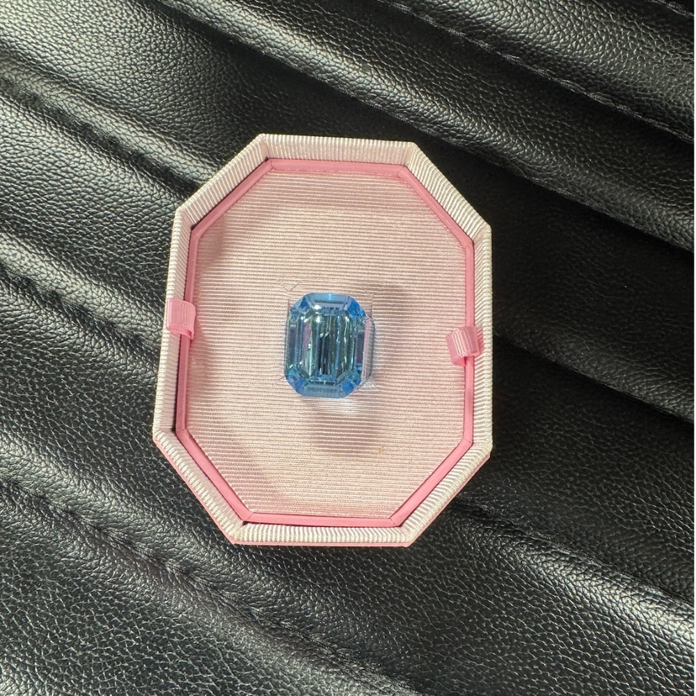 Swarovski Lucent cocktail ring Octagon cut, Blue
